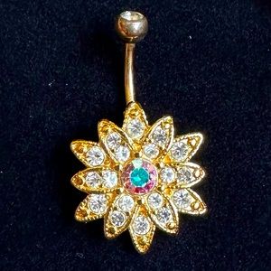 Spencer’s Gold Flower Bellybutton Jewelry